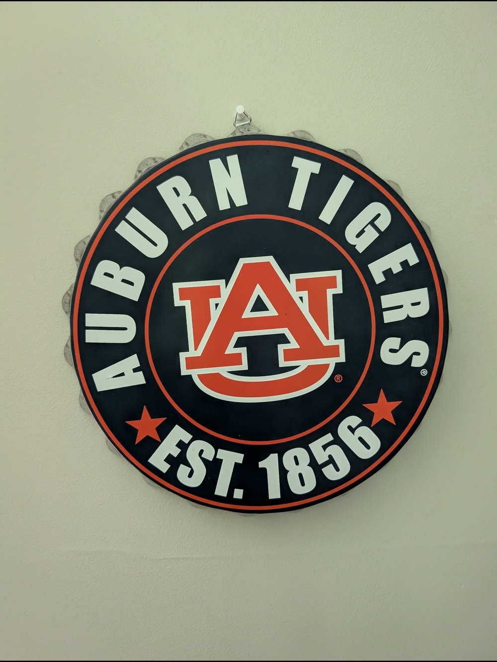 Auburn Tigers Wall Sign - Orange and Navy Home Wall Decor